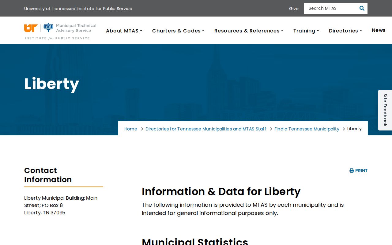 Liberty court docket municipal profile source