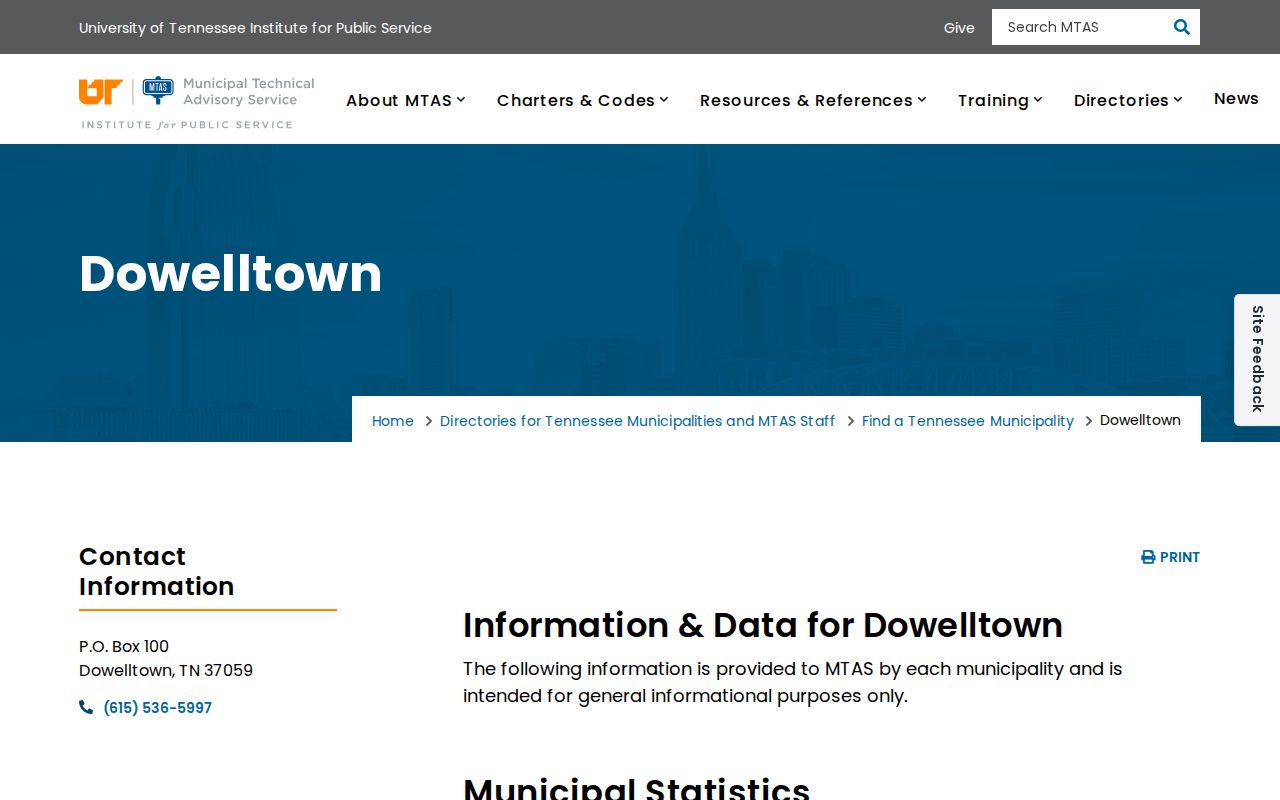 Dowelltown court docket municipal profile source